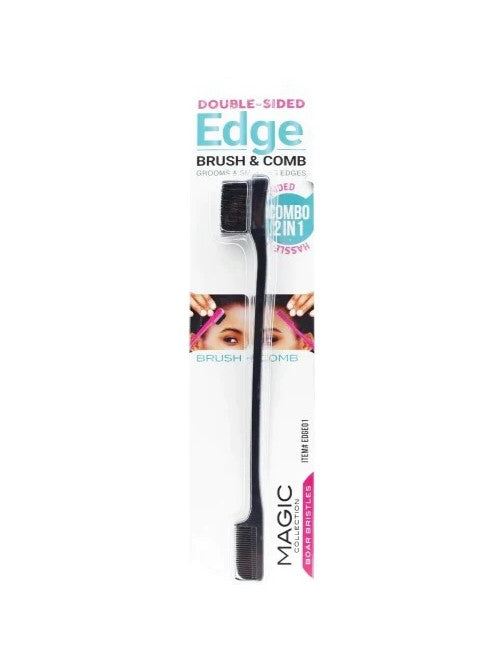 Magic Collection Double Sided Edge Brush & Comb