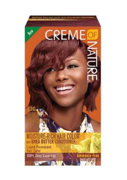 Moisture-Rich Hair Color* with Shea Butter Conditioner (C30 Red Hot Burgundy)