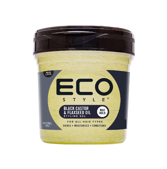 Eco Style Professional Gel - Black Castor & Flaxseed Oil 236ml