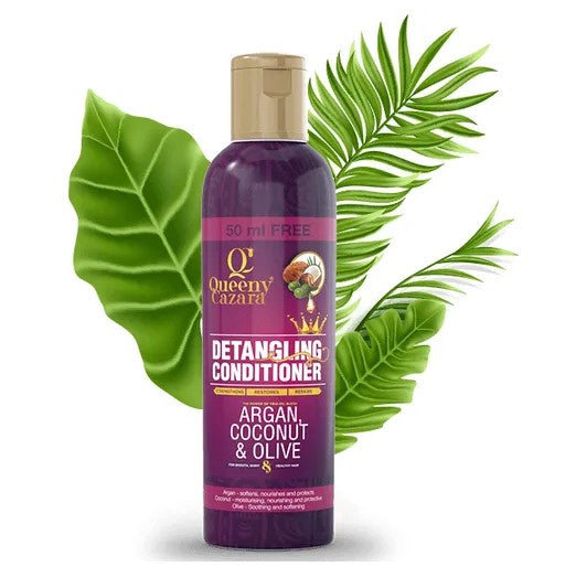 Queeny Cazara Argan, Coconut & Olive Oil Detangling Conditioner - 250ml