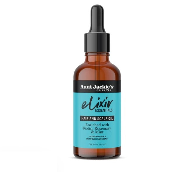 Aunt Jackie's Elixir Essentials Biotin & Rosemary Hair & Scalp Oil 2oz