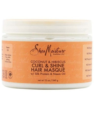 Shea Moisture Coconut & Hibiscus Curling & Shine Hair Masque 340g