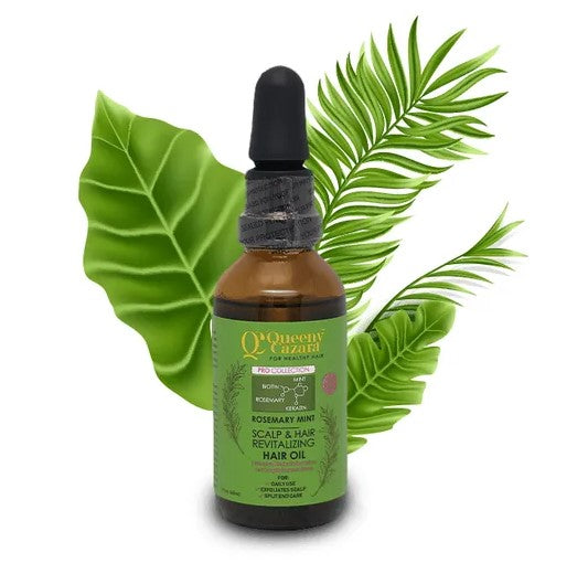 Queeny Cazara Rosemary Mint Scalp & Hair Revitalizing Hair Oil - 60ml