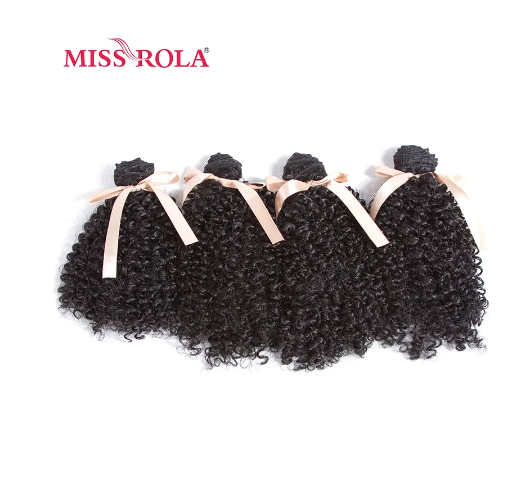 Miss Rola Top Versace Curly Synthetic Bundles Hair Extensions