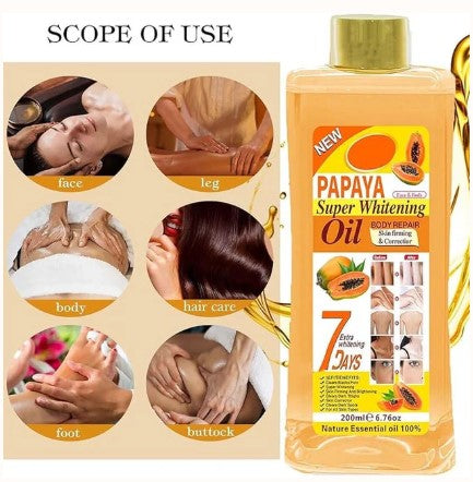 Veet Gold Papaya Super Whitening Oil 200ml – 7 Days