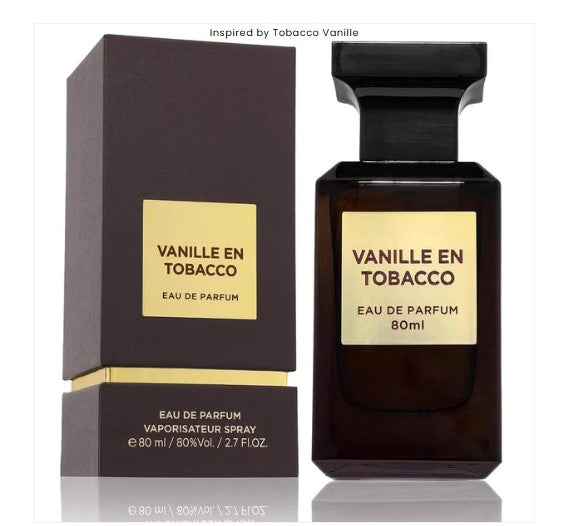 Vanille En Tobacco Eau De Parfum 80ml Fragrance World