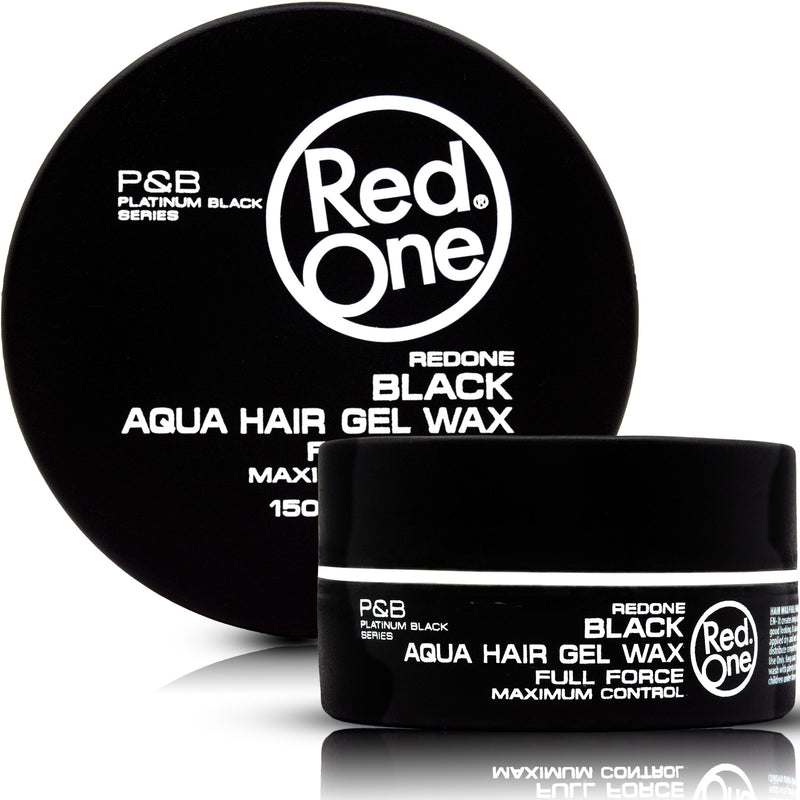 Redone Black Aqua Hair Gel Wax Full Force - Maximum Control 150ml