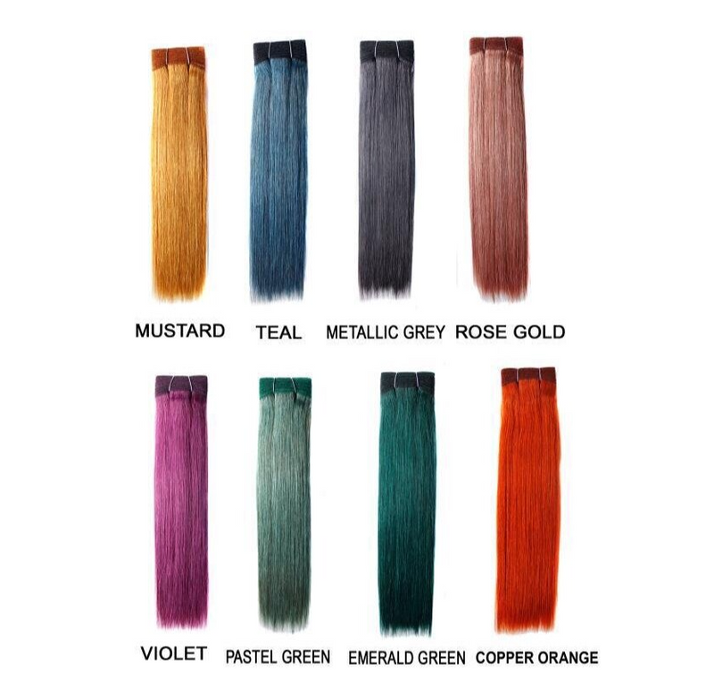 Sleek Luxury EW Indian Pastel Colours Human Hair