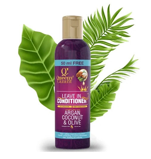 Queeny Cazara Argan, Coconut & Olive Oil Leave In Conditioner - 250ml