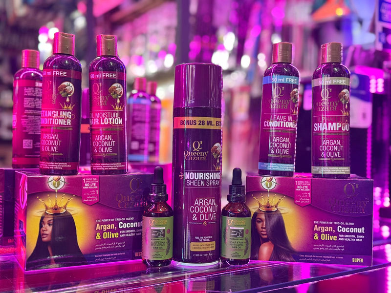 Queeny Cazara Argan, Coconut & Olive Oil Relaxer - Super
