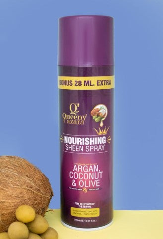 Queeny Cazara Nourishing Sheen Spray (Bonus 28 ML Extra) - 500ml