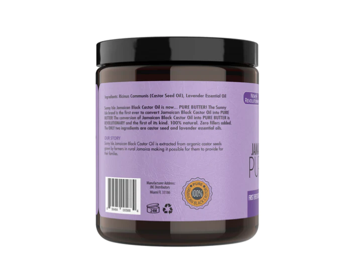 Sunny Isle Jamaican Black Castor Oil Pure Butter Lavender 4oz