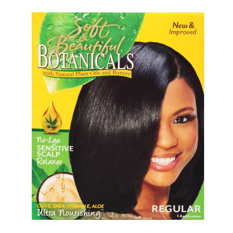 Soft & Beautiful Botanicals No-Lye Sensitive Scalp Relaxer - Regular 5.4oz