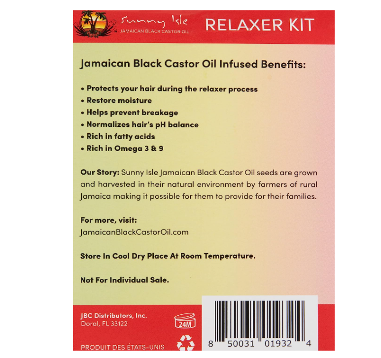 Sunny Isle Jamaican Black Castor Oil Regular Relaxer Kit