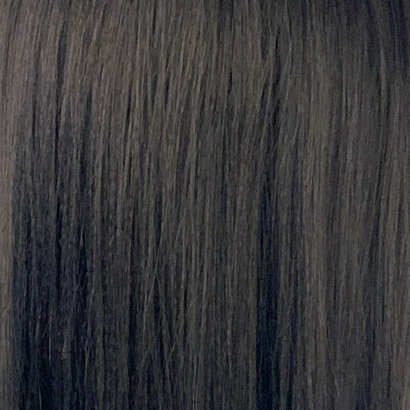 adele human hair lace parting wig 1b - natural black / 137g / 11-14inch