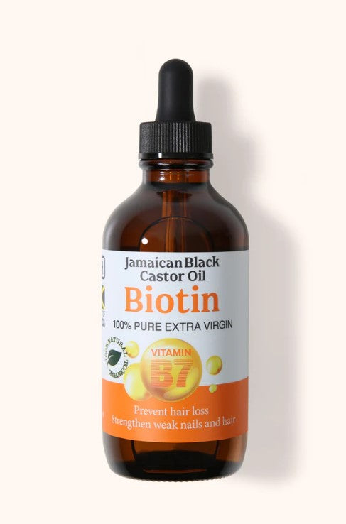 Jamaican Black Castor Oil Cold Pressed Organic Biotin 100% Pure Extra Virgin