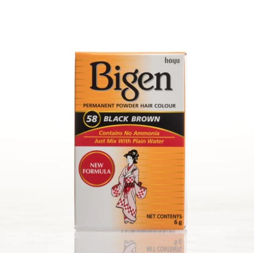 Bigen Permanent Powder Hair Color 58 - Black Brown