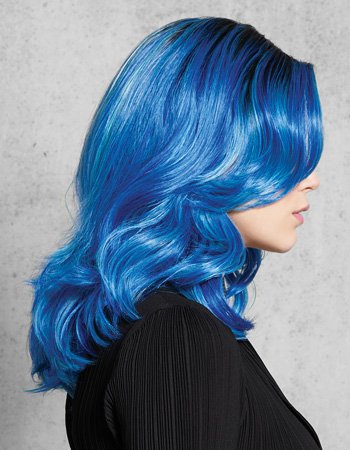 Blue Waves Wig