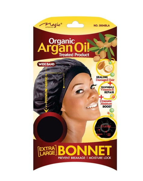 Magic Collection Women's Organic Argan Oil Treated Extra Large Bonnet (3004)
