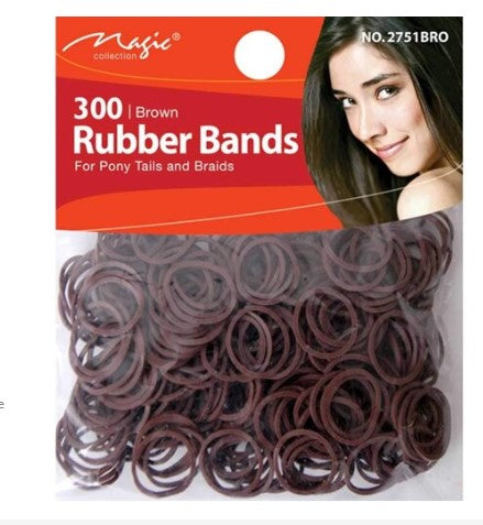 Magic Collection 275 Rubber Bands Brown (2751BRO)