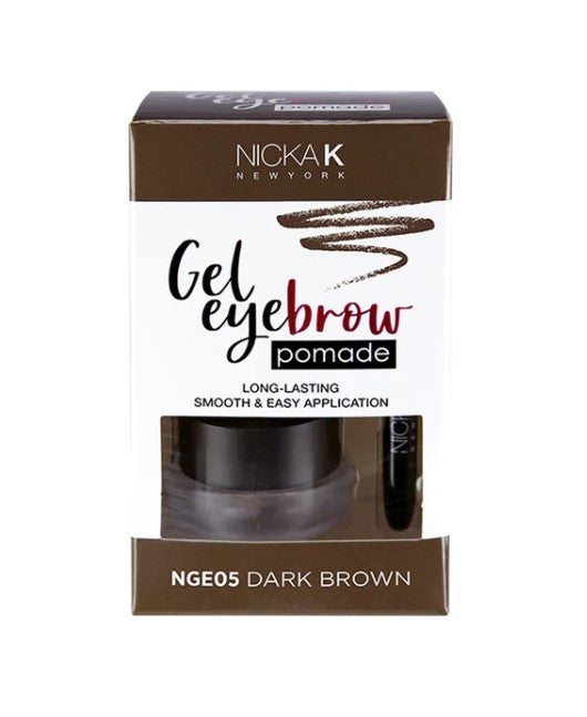 Nicka K Gel Eyebrow Pomade - Dark Brown