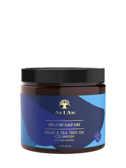 As I Am Dry and Itchy Scalp Care Olive and Tea Tree Oil Co-Wash 454g