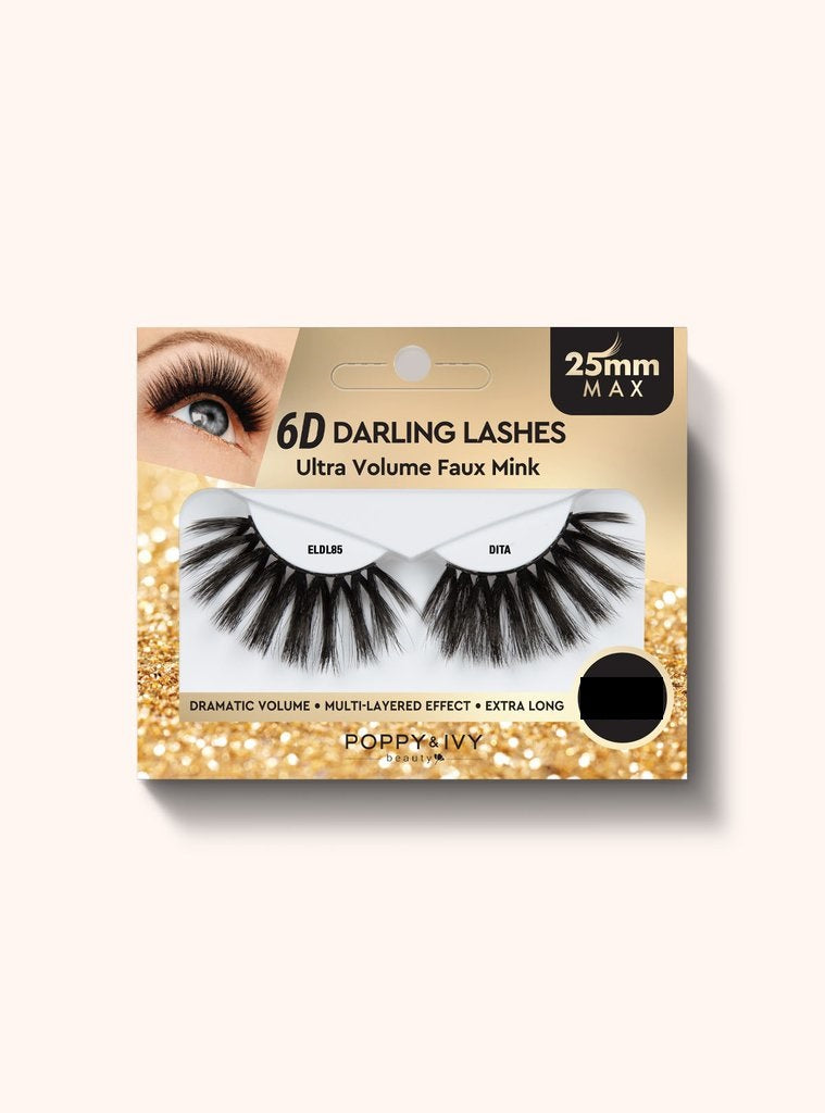 Poppy & Ivy 25mm 6D Darling Lashes - Ultra Volume Faux Mink