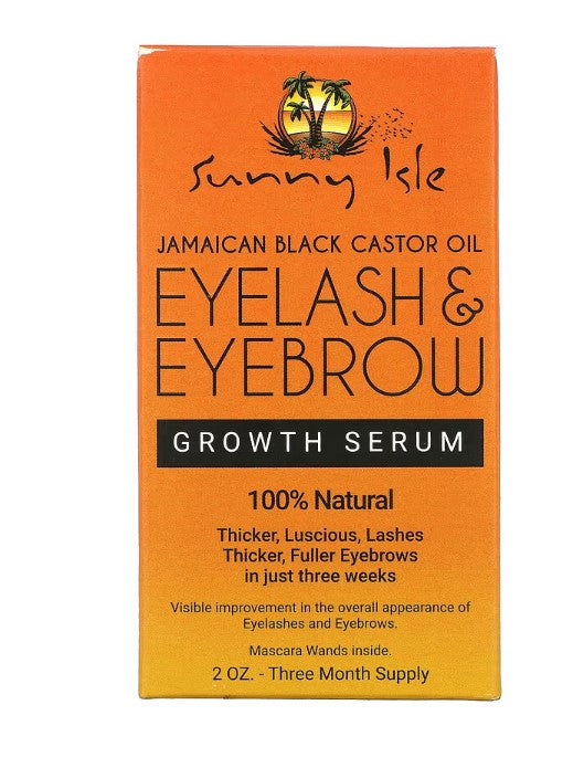 Sunny Isle Jamaican Black Castor Oil Eyelash & Eyebrow Growth Serum 2oz