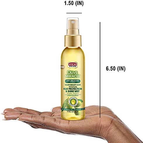 African Pride Olive Miracle Heat Protection & Shine Mist 4oz