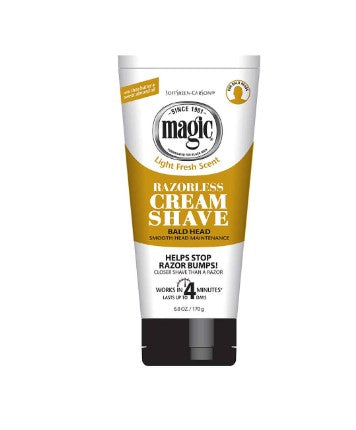 Magic Razorless Cream Shave - Bald Head