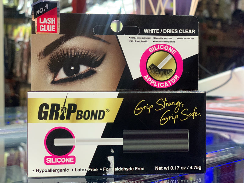 Erin New York Grip Bond Latex-Free Eyelash Adhesive  White/Dries Clear - Silicone Application