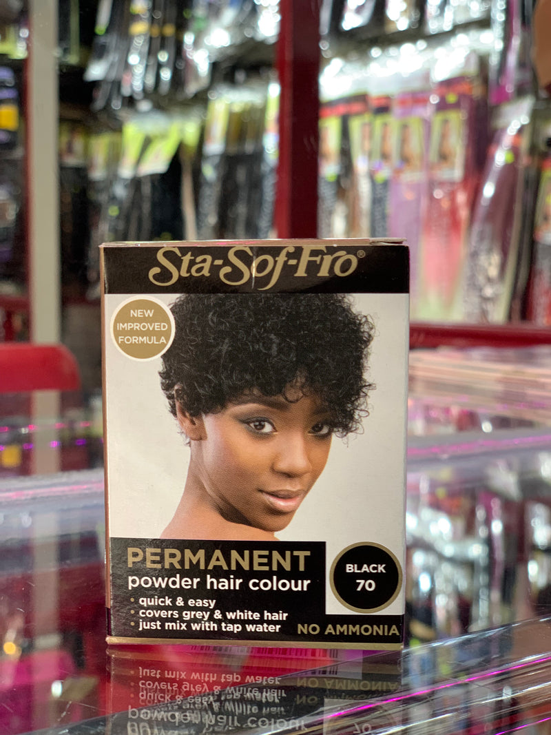 Sta-Sof-Fro Permanent Powder Hair Colour - Natural Black
