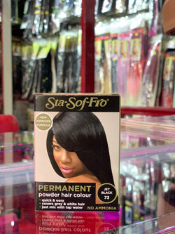 Sta-Sof-Fro Permanent Powder Hair Colour - Jet Black