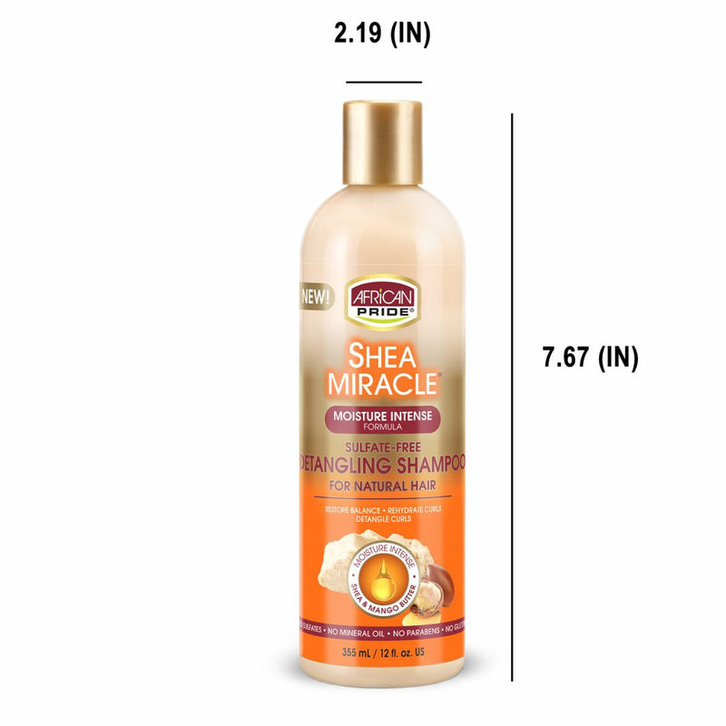 African Pride Shea Miracle Detangling Shampoo  12oz