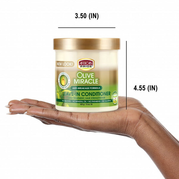 African Pride Olive Miracle Anti-Breakage Leave-In Conditioner 425g
