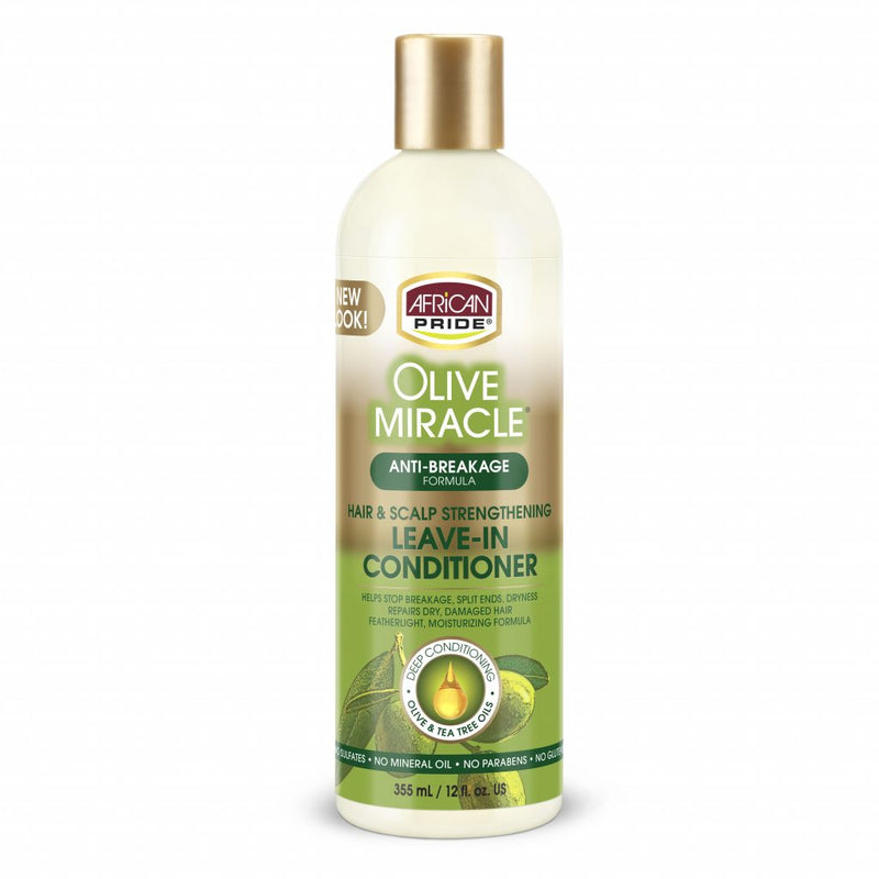 African Pride Olive Miracle Anti-Breakage Leave-In Conditioner 12oz