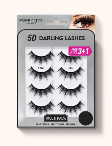 Poppy & Ivy 5D Darling Lashes - 4 Pairs