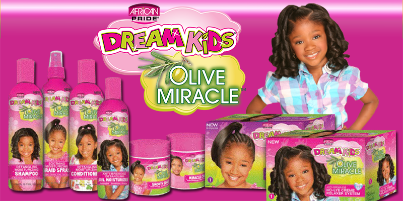 African Pride Dream Kids Olive Miracle Touch-Up Relaxer, Coarse 227g