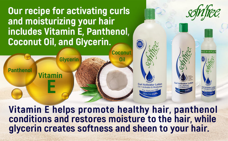 Sofn'Free Curl Moisturizing Spray With Coconut Oil - 350ml
