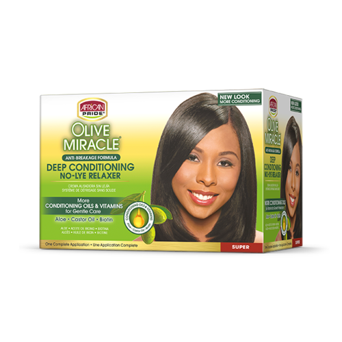African Pride Olive Miracle Deep Conditioning No-Lye Relaxer (Super)