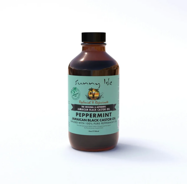 Sunny Isle Jamaican Black Castor Oil with Peppermint - 4oz