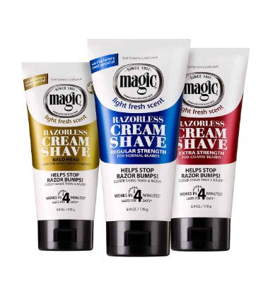 Magic Razorless Cream Shave - Regular Strength Shaving Cream