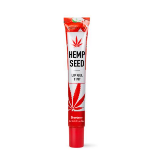 hemp seed lip oil therapy strawberry Poppy & Ivy Hemp Seed Lip Gel Tint 23ml – Modaps International