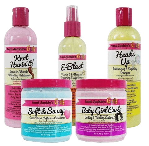 Aunt Jackie's Girls Curls & Coils Kids Hair Care Full Collection 62oz