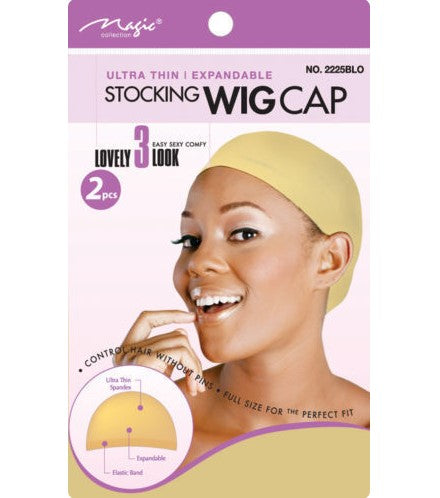 Magic Collection Women's Stocking Wig Cap Black ( 2225 )