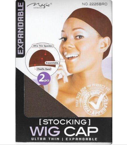 Magic Collection Women's Stocking Wig Cap Black ( 2225 )