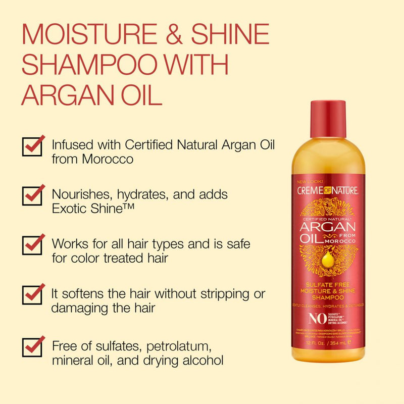 Creme Of Nature Argan Oil Moisture & Shine Shampoo 355ml