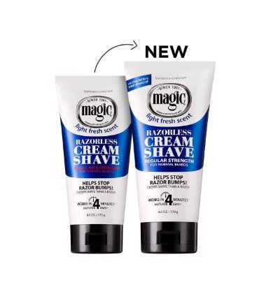 Magic Razorless Cream Shave - Regular Strength Shaving Cream