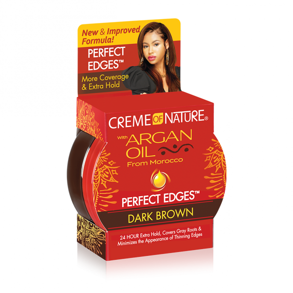 Creme Of Nature Argan Oil Perfect Edges Dark Brown 2.25oz