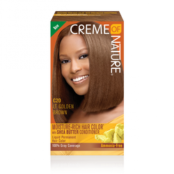 Moisture-Rich Hair Color* with Shea Butter Conditioner (C20 LT Golden Brown)